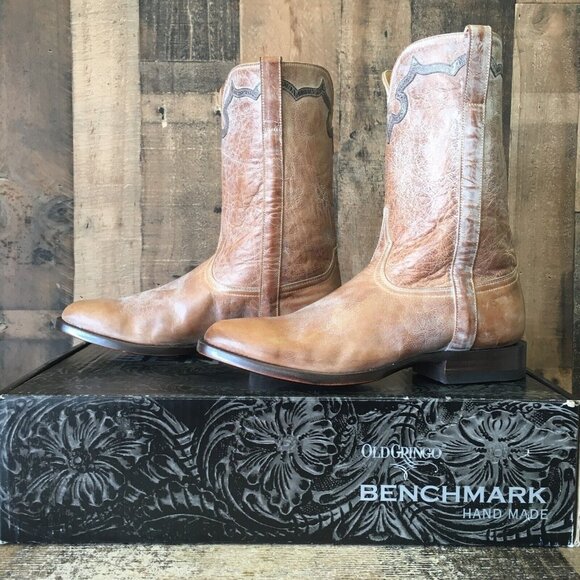 Old Gringo Lampasas MKM2294-4 Western Cowboy Boots Mens 9 D - Picture 1 of 12